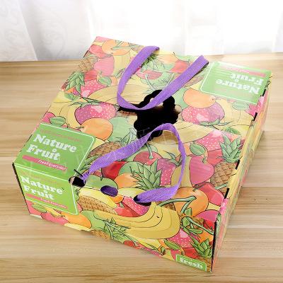 水果包装盒_工厂直销进口水果包装盒手提礼盒水果礼盒包装瓦楞 定做 -